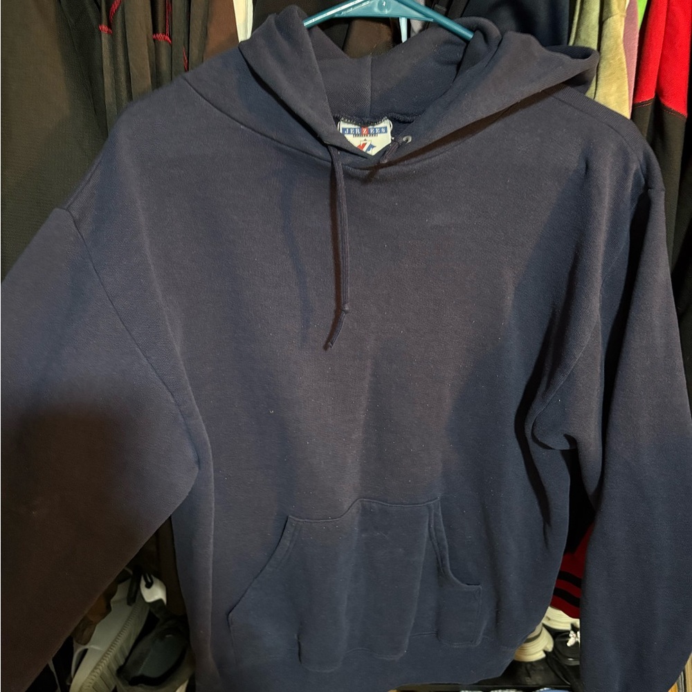 Jerzees Dark Blue Hoodie